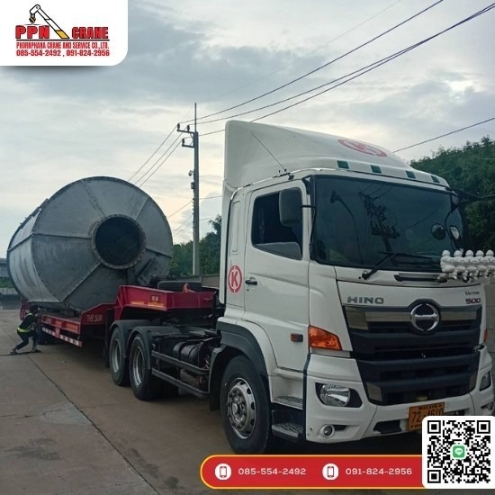 รถเทรลเลอร์โลวเบดรับจ้าง ปทุมธานี - รถเครนให้เช่า ปทุมธานี - พรภนา เครน เซอร์วิส