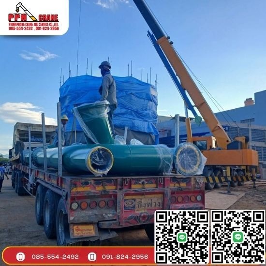 รับขนย้ายเครื่องจักร ปทุมธานี - รถเครนให้เช่า ปทุมธานี - พรภนา เครน เซอร์วิส
